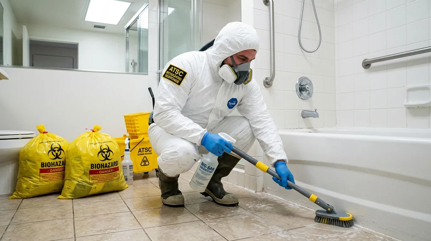 Decontamination equipment deployed for Blood Cleanup in Woodbury